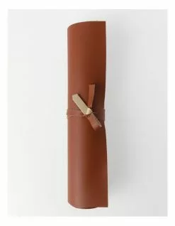 Vue Leather Look Table Runner - Brick -Dining Sales 802025110 4 720x928