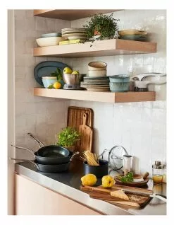 Jamie Oliver Flat Rim Reactive 12 Piece Dinner Set - Taupe