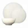 Jamie Oliver Rippled Circles 12 Piece Dinner Set - Cream