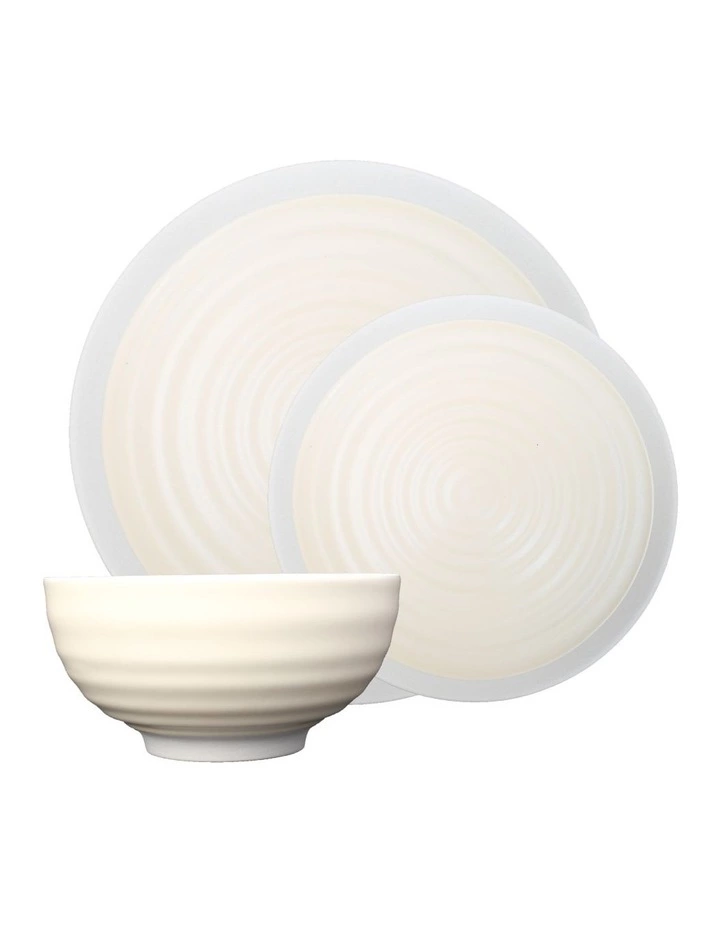 Jamie Oliver Rippled Circles 12 Piece Dinner Set - Cream 1 Jamie Oliver Rippled Circles 12 Piece Dinner Set - Cream