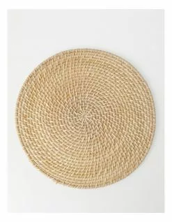 Australian House & Garden Flat Rattan Placemat - Natural