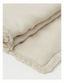 Australian House & Garden Fringed Linen Table Runner Natural -Dining Sales 804350260 3 720x928