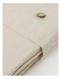 Australian House & Garden Fringed Linen Tablecloth Natural -Dining Sales 804350620 4 1 720x928