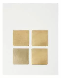 Heritage Gold Coasters set of 4