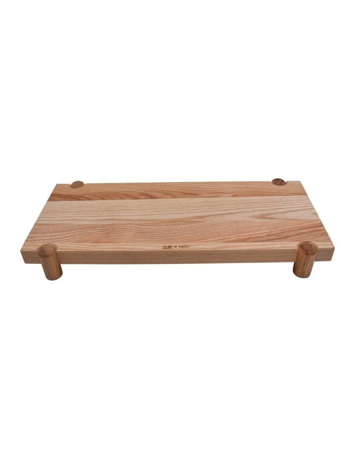 Vue x Lisa Cheung Hernando Pillar Footed Serving Board - Rect - 52x21cm 1 Vue x Lisa Cheung Hernando Pillar Footed Serving Board - Rect - 52x21cm