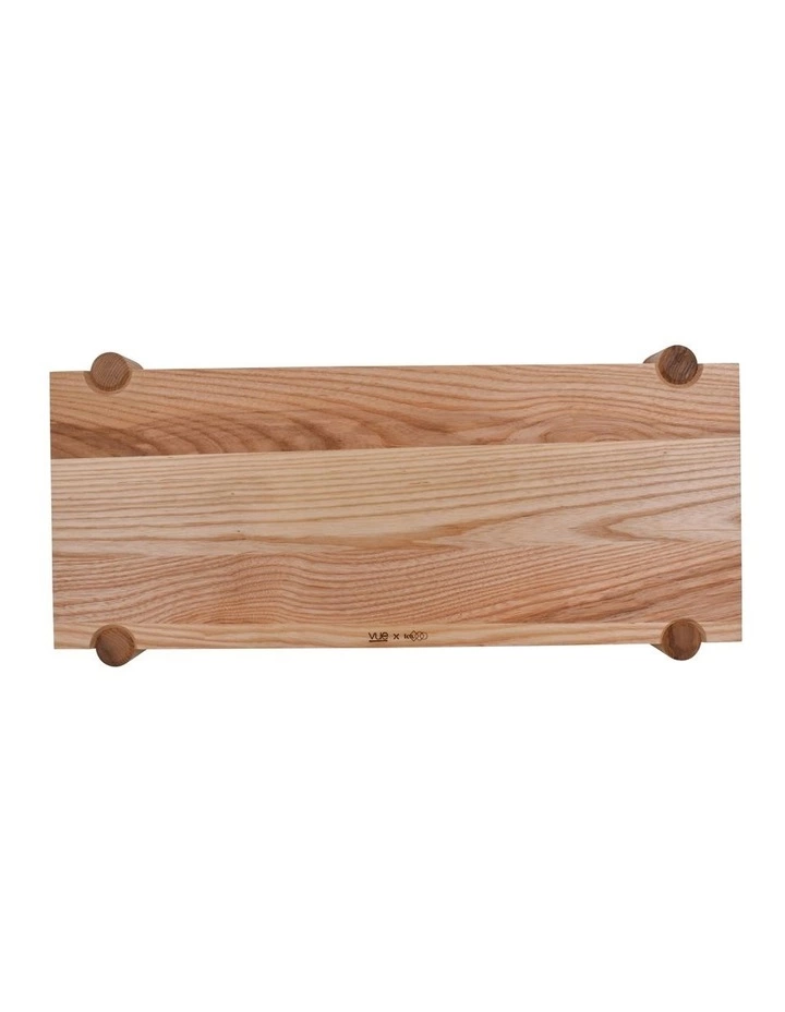 Vue x Lisa Cheung Hernando Pillar Footed Serving Board - Rect - 52x21cm 2 Vue x Lisa Cheung Hernando Pillar Footed Serving Board - Rect - 52x21cm - Image 2