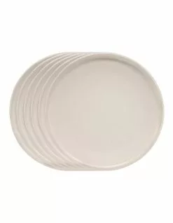 Salt&Pepper HUE Side Plate - 20cm - Stone - Set of 6