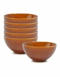 Salt&Pepper OSAKA Bowl - 17cm - Amber - Set of 6