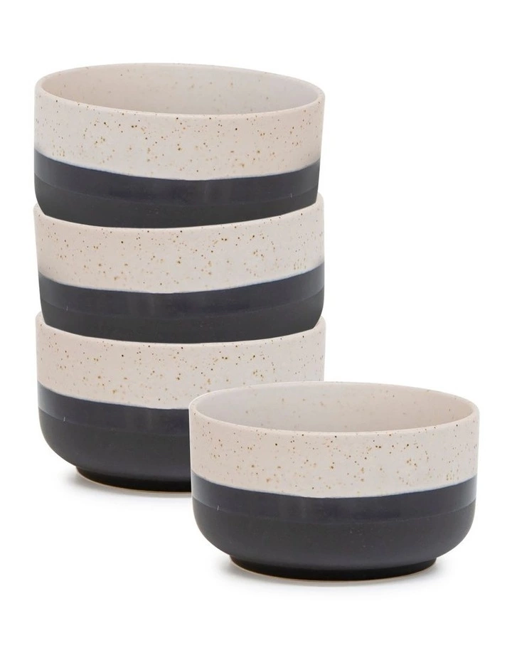 Salt&Pepper OSAKA Bowl - 12cm - Black - Set of 4 1 Salt&Pepper OSAKA Bowl - 12cm - Black - Set of 4