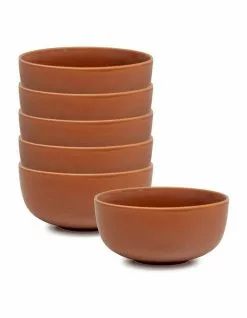 Salt&Pepper Hue Cereal Bowl - Rust - Set of 6 - 14cm
