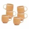 Salt&Pepper Naoko Mug - 380ml - Orange - Set of 6