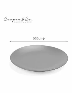 Cooper & Co 21cm Annisa Side Plate Set Of 6 Grey -Dining Sales 810175420 3 720x928