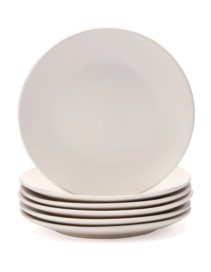 Cooper & Co 21cm Annisa Side Plate Set Of 6 Ivory 1 Cooper & Co 21cm Annisa Side Plate Set Of 6 Ivory