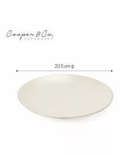 Cooper & Co 21cm Annisa Side Plate Set Of 6 Ivory 6 Cooper & Co 21cm Annisa Side Plate Set Of 6 Ivory -Dining Sales 810175780 3 720x928