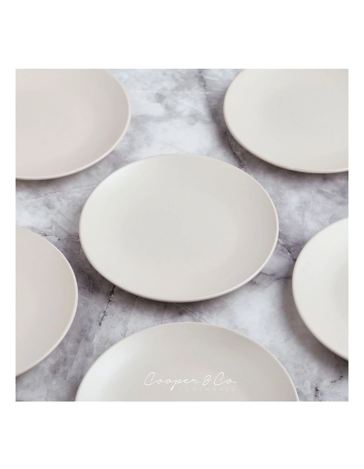 Cooper & Co 21cm Annisa Side Plate Set Of 6 Ivory 4 Cooper & Co 21cm Annisa Side Plate Set Of 6 Ivory - Image 4