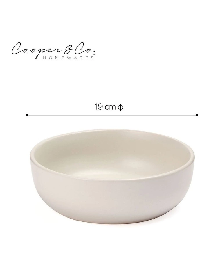 Cooper & Co 18cm Annisa Bowl Set Of 6 Ivory 3 Cooper & Co 18cm Annisa Bowl Set Of 6 Ivory - Image 3