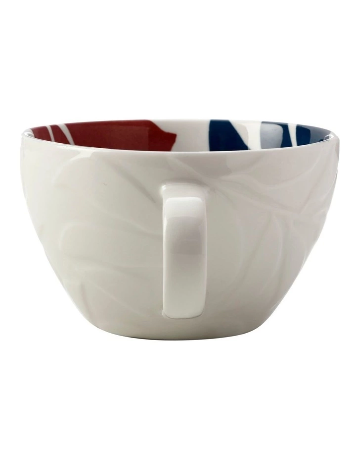 Maxwell & Williams Andalusia Leaf 540ml Jumbo Mug Blue 2 Maxwell & Williams Andalusia Leaf 540ml Jumbo Mug Blue - Image 2