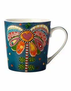 Maxwell & Williams Donna's Garden Playful Poppy 350ml Mug Tin Gift Box