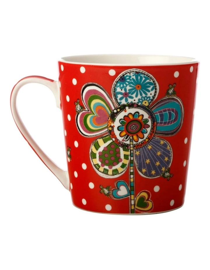 Maxwell & Williams Donna's Garden Vivid Violet 350ml Mug Tin Gift Box 2 Maxwell & Williams Donna's Garden Vivid Violet 350ml Mug Tin Gift Box - Image 2