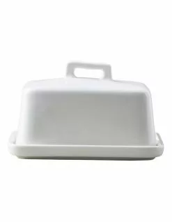Maxwell & Williams Epicurious Gift Boxed Butter Dish White