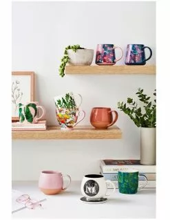 Maxwell & Williams Layla Mug 400ML Teal -Dining Sales 814043890 5 720x928