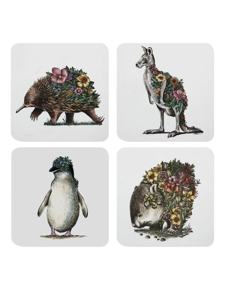 Maxwell & Williams Marini Ferlazzo Australian Families Set of 4 10.5cm Cork Back Coaster 1 Maxwell & Williams Marini Ferlazzo Australian Families Set of 4 10.5cm Cork Back Coaster