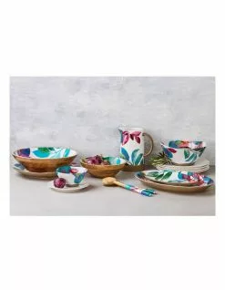 Maxwell & Williams Samba 34cm Mango Wood & Enamel Finish Serving Bowl -Dining Sales 814049920 3 1 720x928