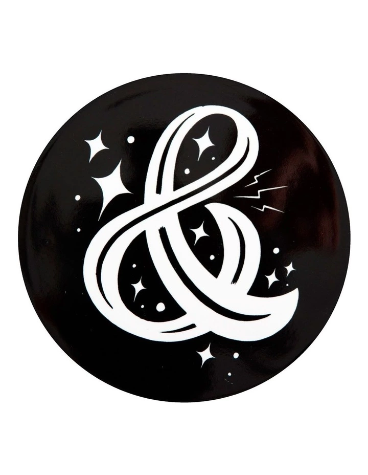 Maxwell & Williams The Letterettes Ceramic 10.5cm & Gift Boxed Round Coaster Black 1 Maxwell & Williams The Letterettes Ceramic 10.5cm & Gift Boxed Round Coaster Black