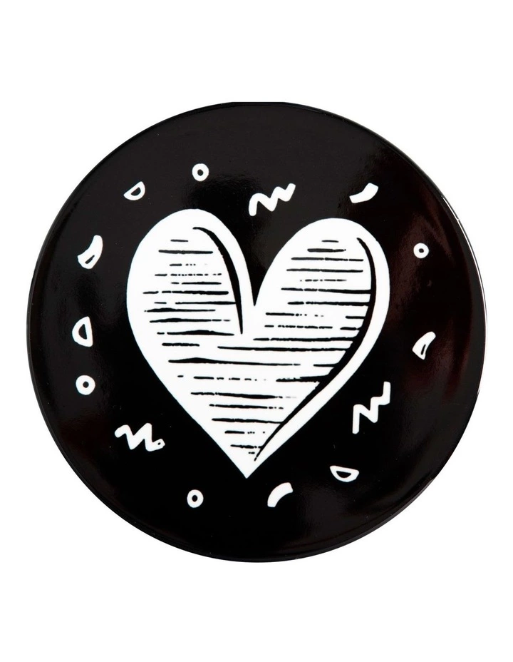 Maxwell & Williams The Letterettes Ceramic 10.5cm Heart Gift Boxed Round Coaster Black 1 Maxwell & Williams The Letterettes Ceramic 10.5cm Heart Gift Boxed Round Coaster Black
