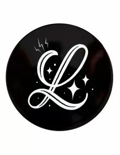 Maxwell & Williams The Letterettes Ceramic 10.5cm L Gift Boxed Round Coaster Black