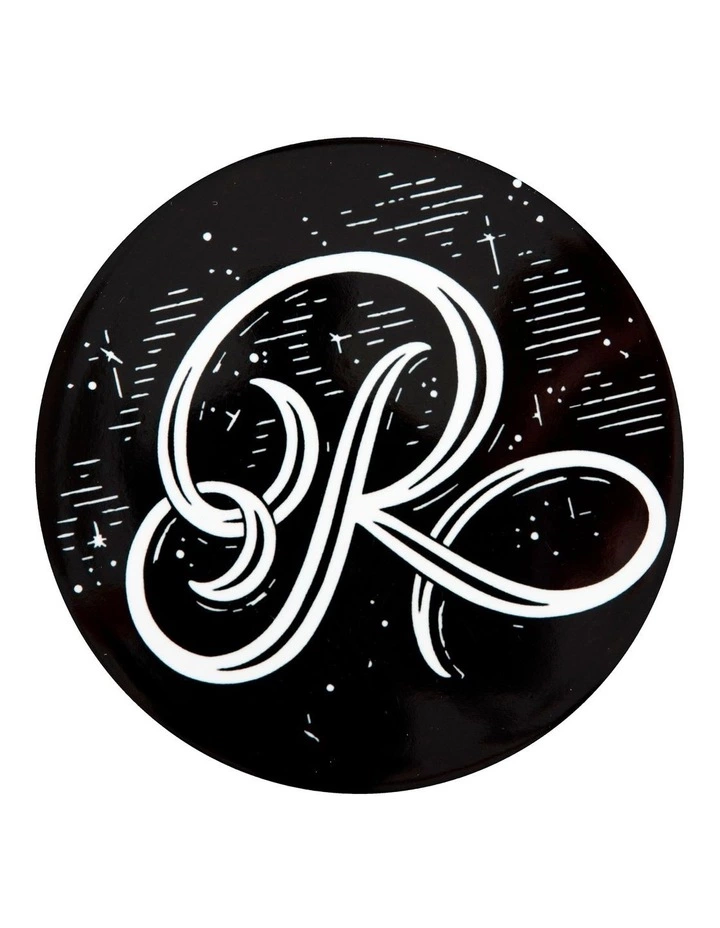 Maxwell & Williams The Letterettes Ceramic 10.5cm R Gift Boxed Round Coaster Black 1 Maxwell & Williams The Letterettes Ceramic 10.5cm R Gift Boxed Round Coaster Black