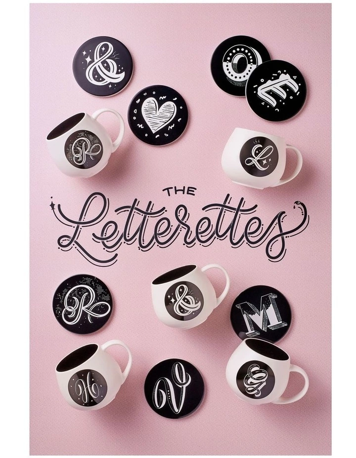 Maxwell & Williams The Letterettes 450ml D Snug Mug Gift Boxed White 2 Maxwell & Williams The Letterettes 450ml D Snug Mug Gift Boxed White - Image 2