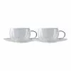 Maxwell & Williams Blend Double Wall 80ml 2pc Gift Boxed Cup & Saucer Set