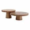 Salt&Pepper Fromage Set Of 2 Serving Stands Natural