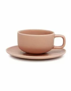 Salt&Pepper Hue 200ml Tea Cup & Saucer Set Blush