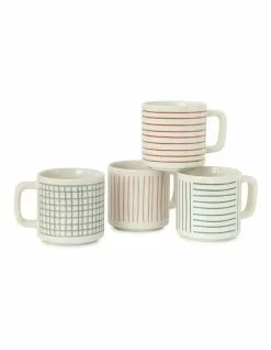 Salt&Pepper Nata Mug - 350ml - Set Of 4