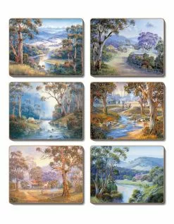 Cinnamon Bradleys Stream Set of 6 Coasters