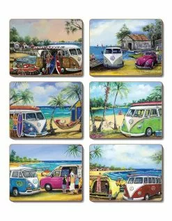 Cinnamon Kombi Set of 6 Coasters