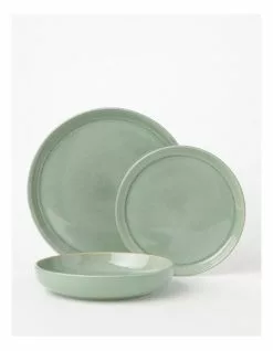 Australian House & Garden Esperance 12pc Dinner Set Eucalyptus Reactive