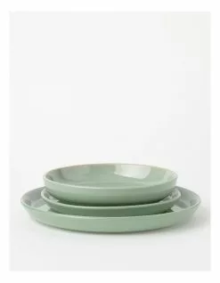 Australian House & Garden Esperance 12pc Dinner Set Eucalyptus Reactive -Dining Sales 826356250 5 720x928