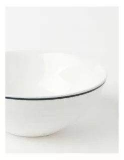 Heritage Ribbed 12pc Dinner Set with Blue Rim -Dining Sales 826734250 5 720x928