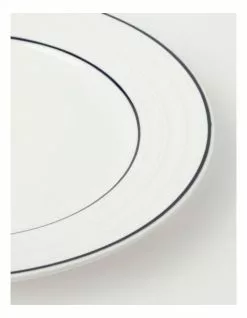 Heritage Ribbed 12pc Dinner Set with Blue Rim -Dining Sales 826734250 7 720x928