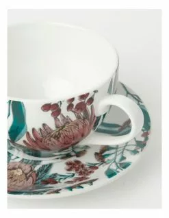Heritage Australian Floral Tea Cup & Saucer Small Floral Print -Dining Sales 826734610 4 720x928
