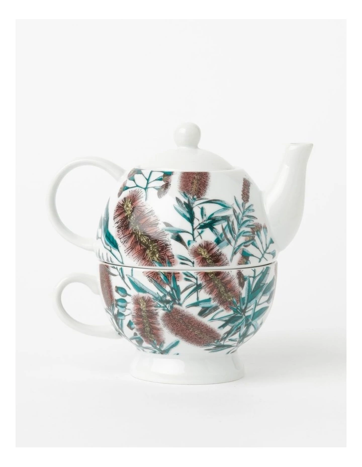 Heritage Australian Floral Teapot for One White 1 Heritage Australian Floral Teapot for One White