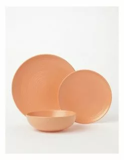 Vue Desert Bloom 12pc Dinner Set Peach