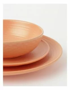 Vue Desert Bloom 12pc Dinner Set Peach -Dining Sales 826749460 6 720x928