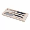 Heritage Laguiole Sophistique 3 Pce Cheese Knife Set - Blue