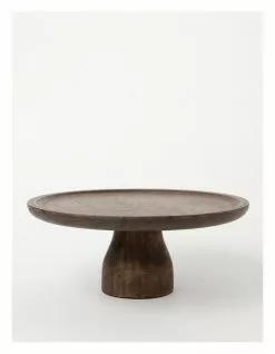 Heritage Walnut Look Cake Stand