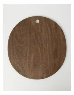 Heritage Walnut Look Round Serving Board 50x1.5cm