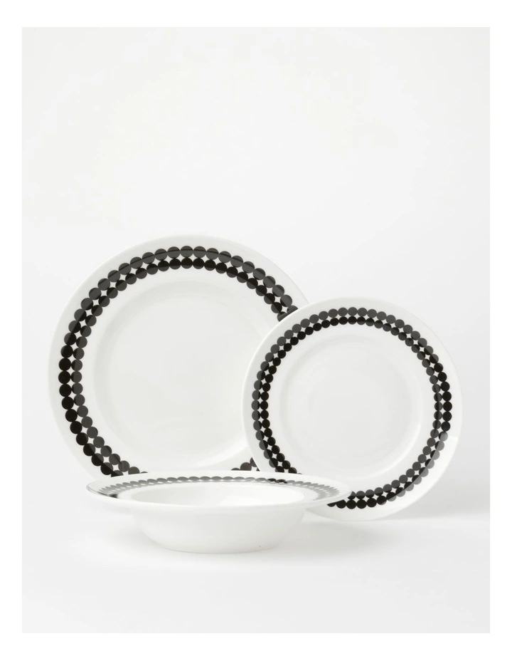 Vue Studio 12pc Dinner Set Black/White 1 Vue Studio 12pc Dinner Set Black/White